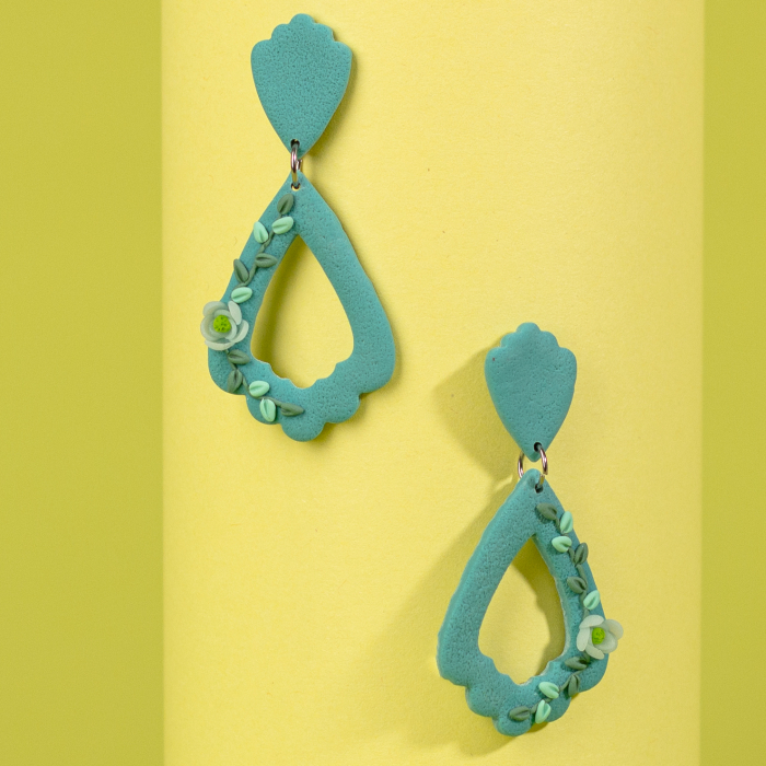 Cercei Izovei verzi, design elegant [2]