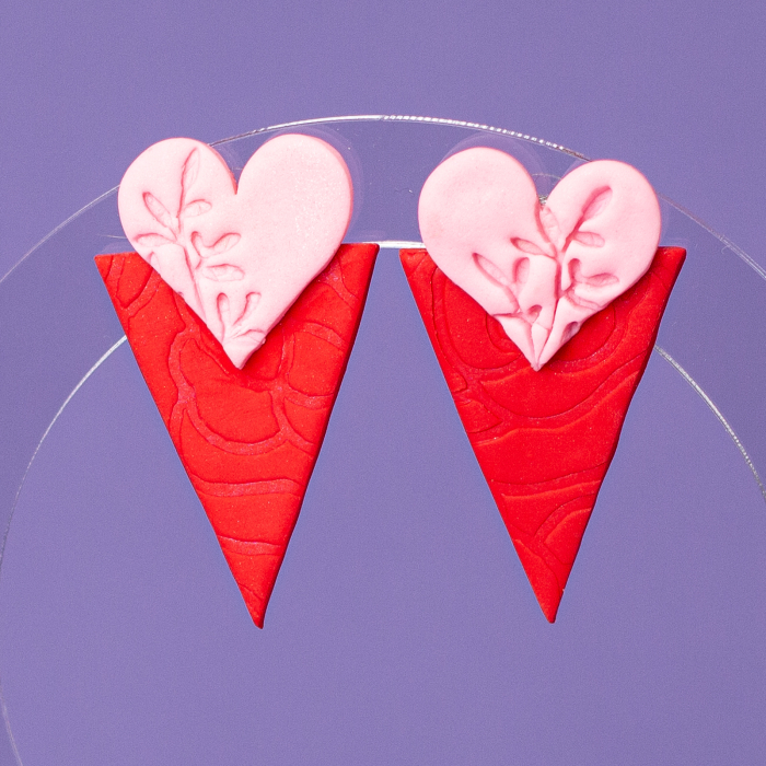 Cercei Love's Ice Cream roșii statement [3]