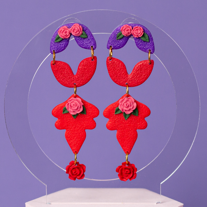 Cercei - Magic Rose - Rosu [3]