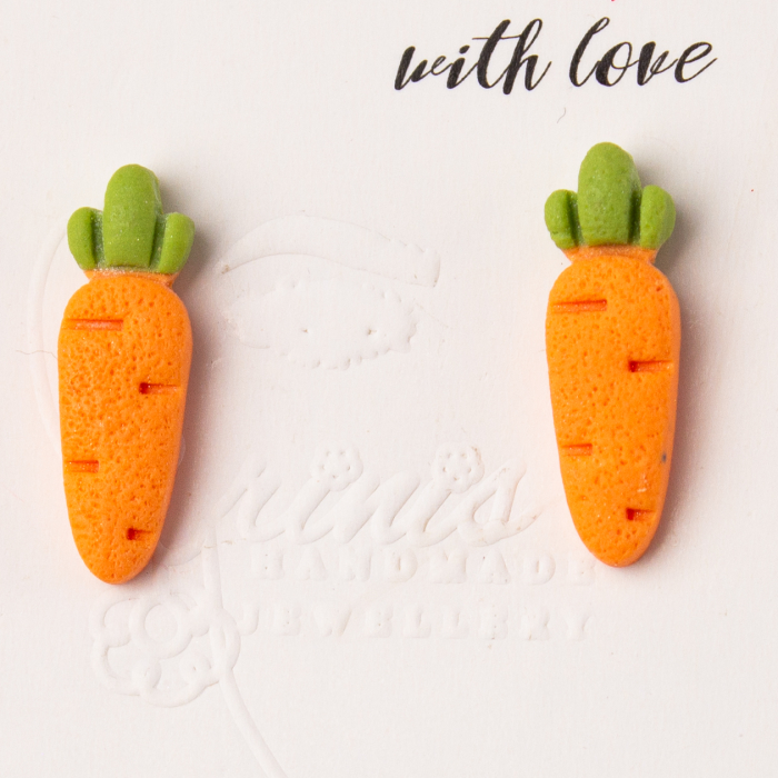 Cercei Mini Morcov portocalii tematici [2]