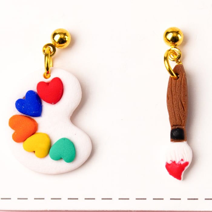 Cercei Paint & Passion cu paletă de culori [2]