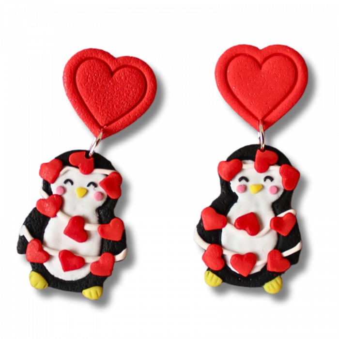 Cercei Pinguin Îndrăgostit multicolori [5]