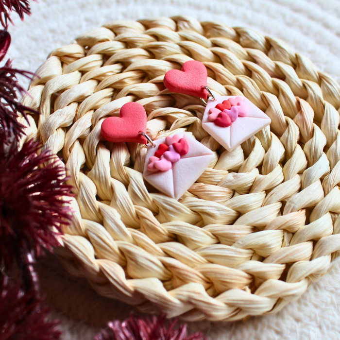 Cercei Plic Roz stil romantic [4]