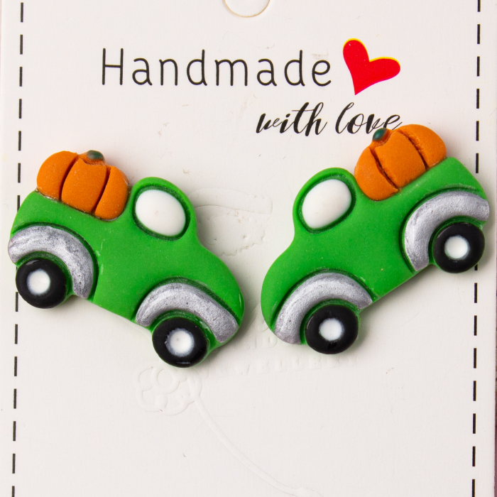 Cercei verzi Pumpkin Express dubiță dovleac [2]