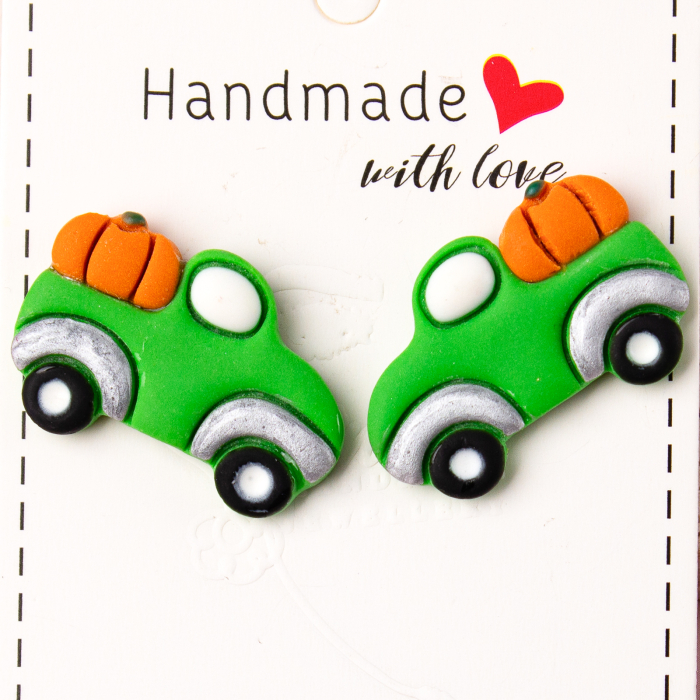 Cercei verzi Pumpkin Express dubiță dovleac [2]