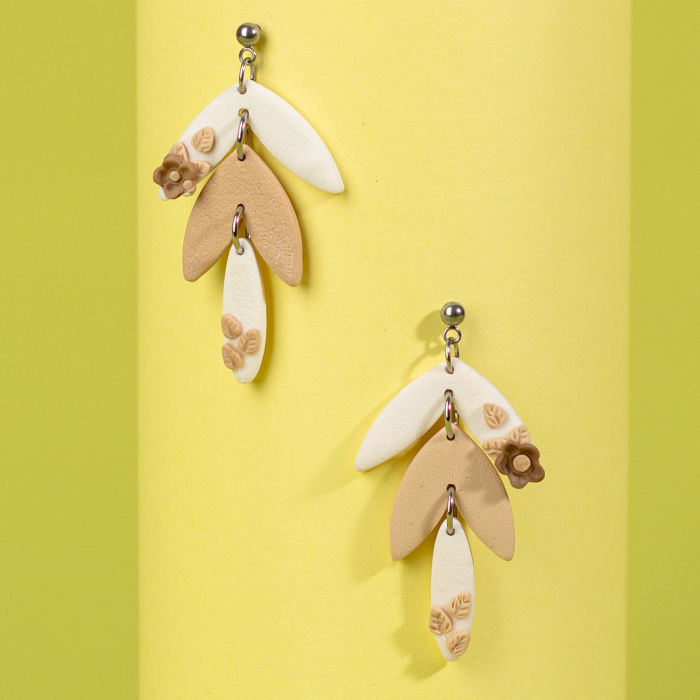 Cercei crem Sakka eleganți și versatili [2]