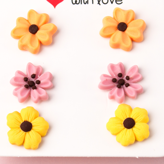 Cercei - Set Mini Flori Colorate [2]