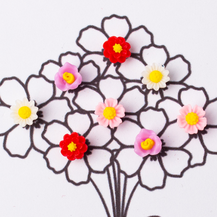 Cercei cu flori primăvăratice multicolore [2]