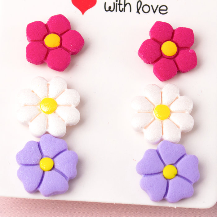 Cercei Primăvara din lut multicolori [2]