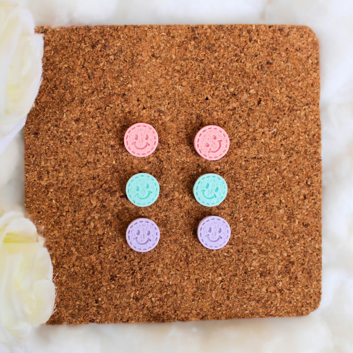 Cercei Smiley Face multicolori [3]