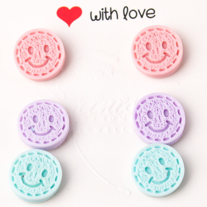 Cercei Smiley Face multicolori [2]