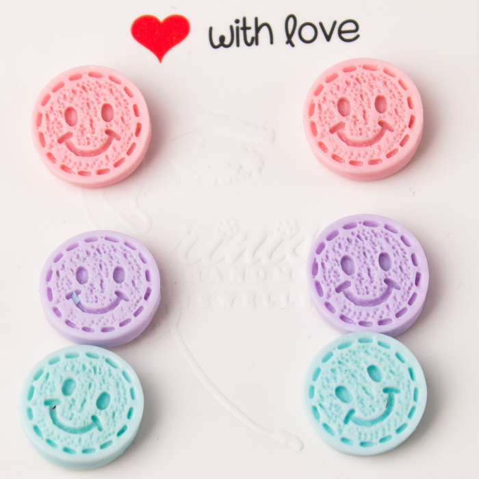 Cercei Smiley Face multicolori [2]