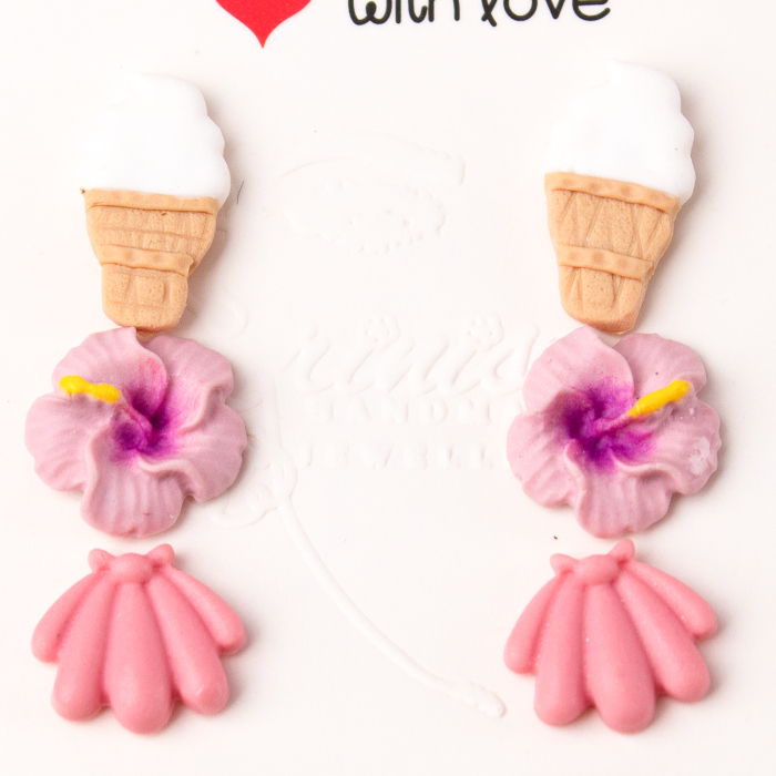 Set cercei multicolori tropicali [2]