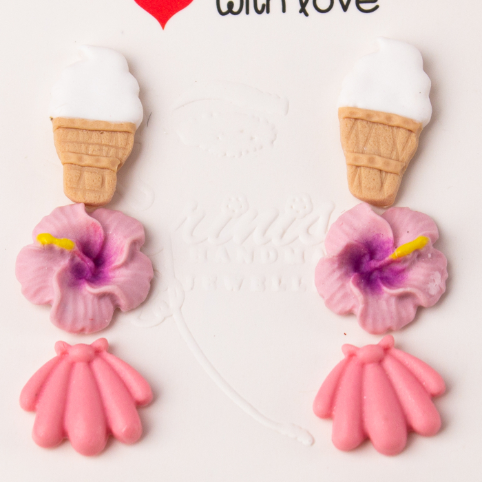 Set cercei multicolori tropicali [2]