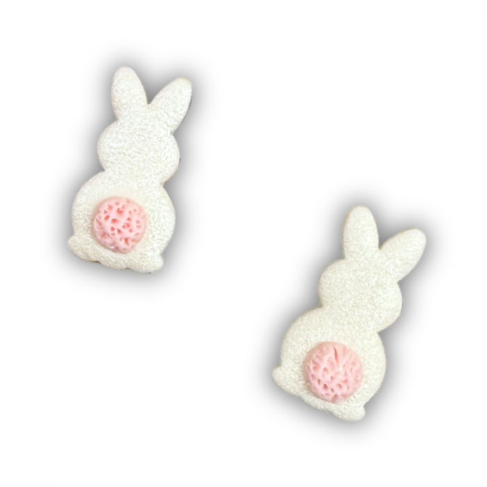 Cercei Shiny Bunny albi cu iepuraș [4]