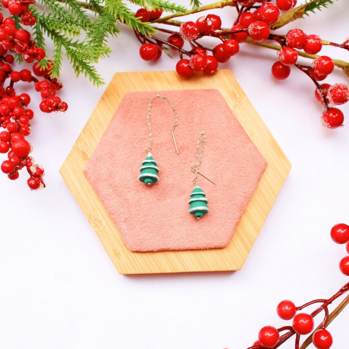 Cercei Snowy Tree cu design iernatic [2]