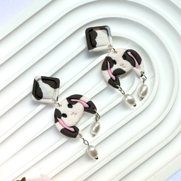 Cercei Spotted Bunny multicolor de Paște [2]