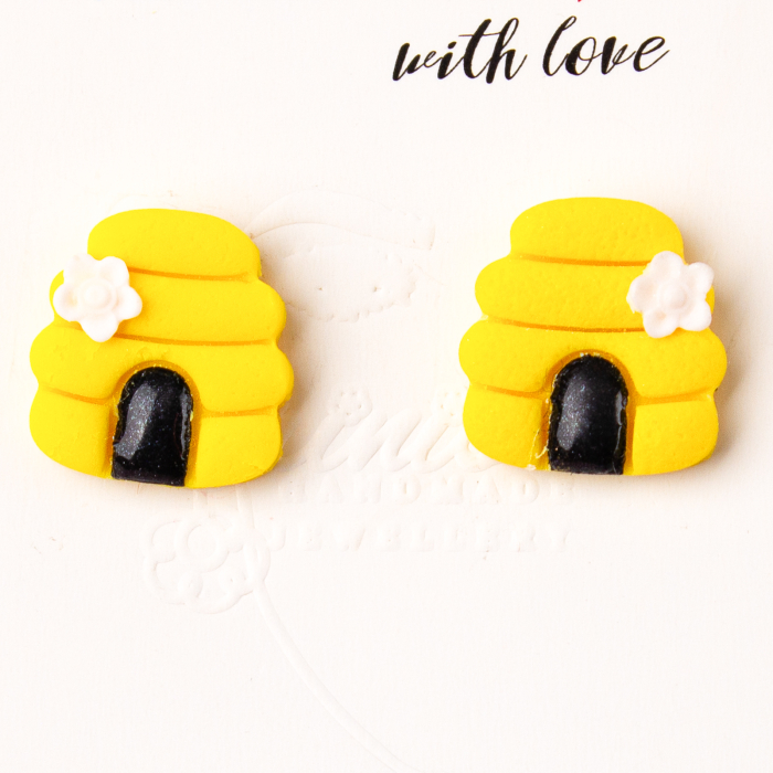 Cercei Stup de Albine culoare galben [2]