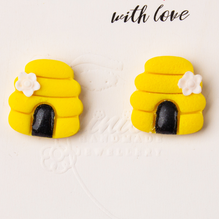 Cercei Stup de Albine culoare galben [2]