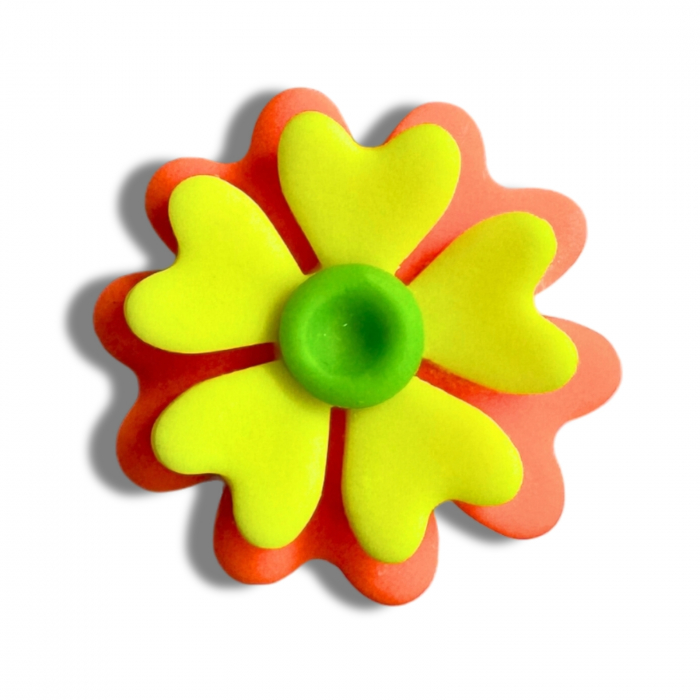 Inel multicolor Electric Flower cu efect fosforescent [7]