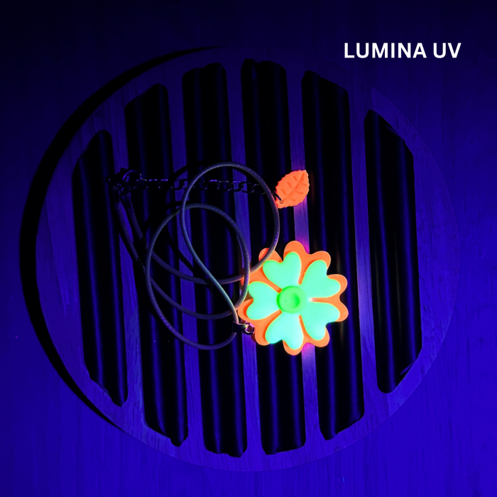 Lantisor Multicolor Electric Flower cu Stralucire UV [2]
