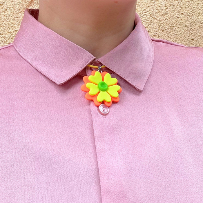 Lantisor Multicolor Electric Flower cu Stralucire UV [7]