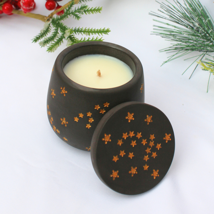 Lumanare decorativa in recipient handmade [6]