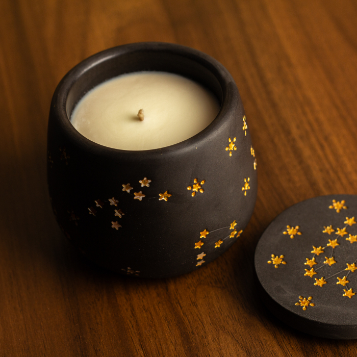 Lumanare decorativa in recipient handmade [2]