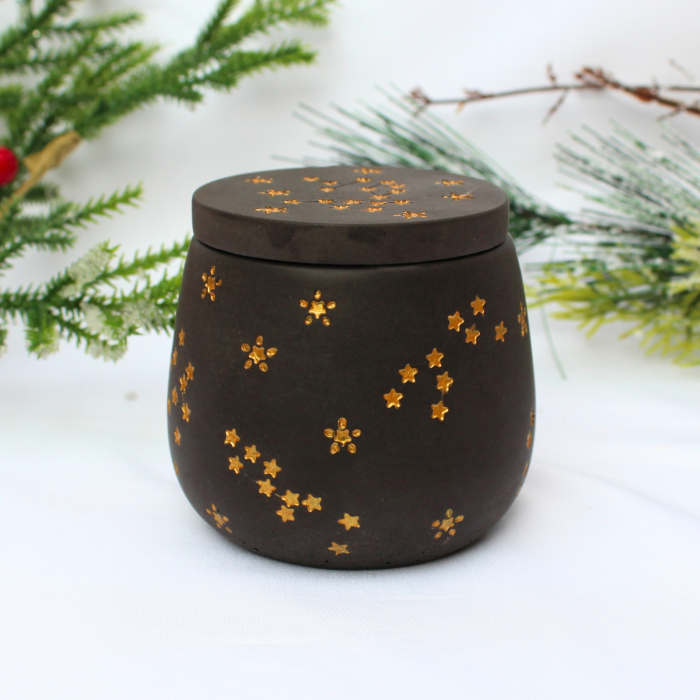 Lumanare decorativa in recipient handmade [5]
