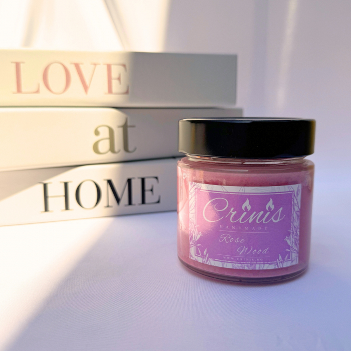 Lumanare parfumata Rose Wood in recipient de sticla [3]