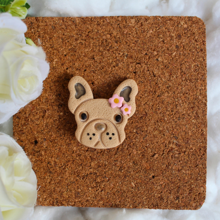 Broșă Puppy Girl crem cu design jucăuș [4]