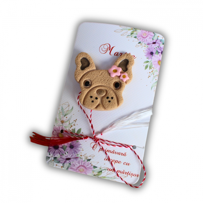 Broșă Puppy Girl crem cu design jucăuș [5]