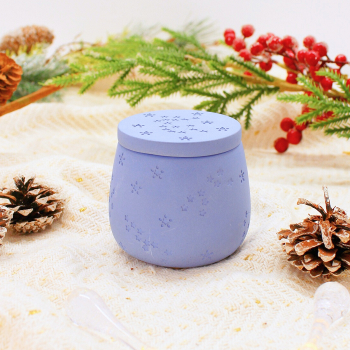Wax Melts Ginger Doughnut în recipient elegant din ciment [4]