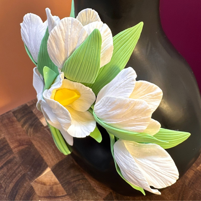 Vaza - Neagra cu Lalele Albe [4]