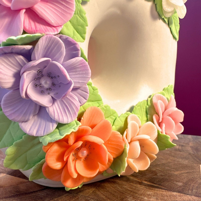 Vaza - Semiluna cu Flori Colorate [8]