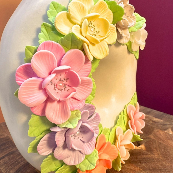 Vaza - Semiluna cu Flori Colorate [7]