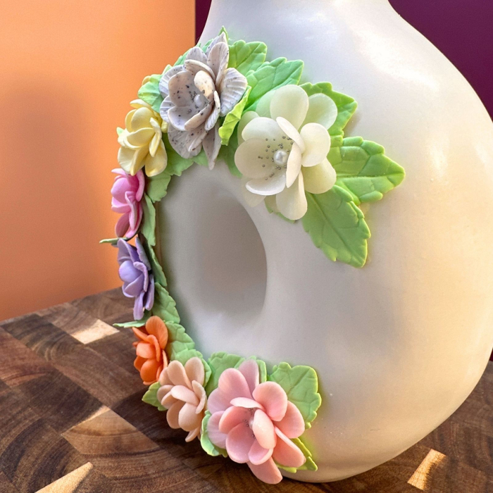 Vaza - Semiluna cu Flori Colorate [3]