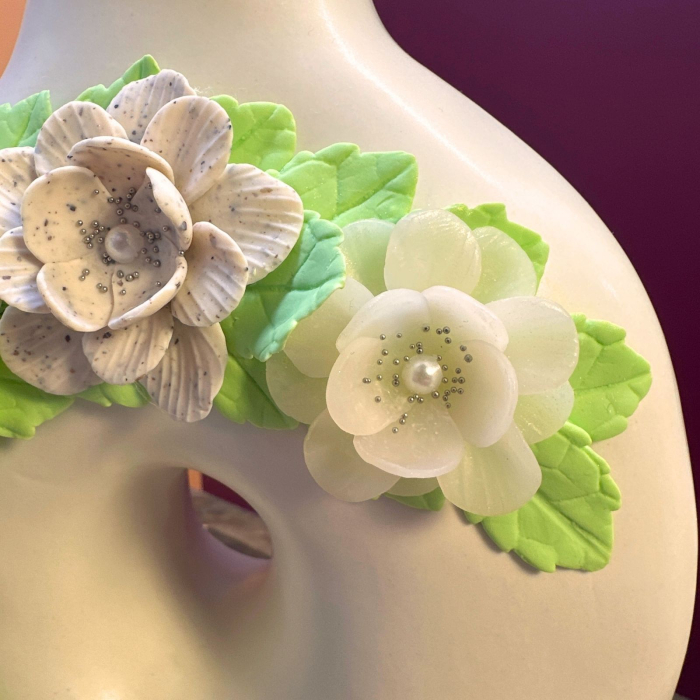 Vaza - Semiluna cu Flori Colorate [5]