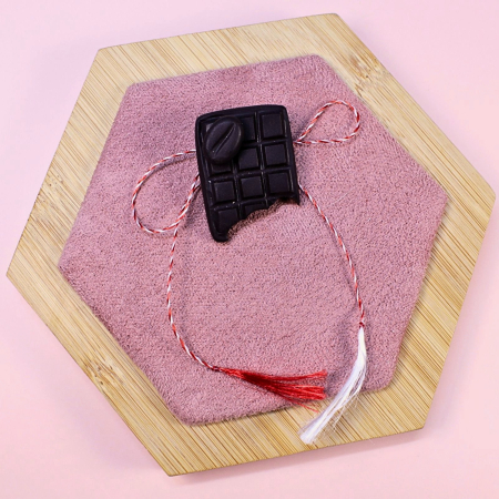 BROSE - Brosa maro in forma de ciocolata cu cafea