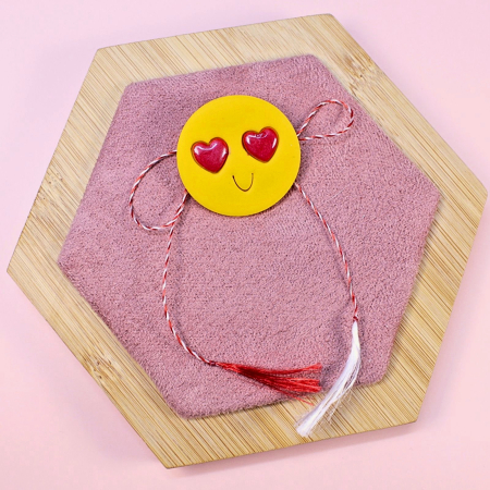 BROSE - Brosă galbenă emoji love