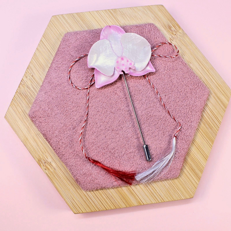 Gift for Her - Brosa Orhidee roz captivantă