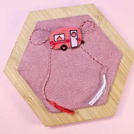 BROSE - Brosa in forma de rulota multicolor