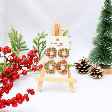 Cercei Lungi - Cercei Christmas Donats multicolori