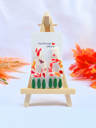 Rain Drops - Cercei Crengute de Toamna cu design multicolor