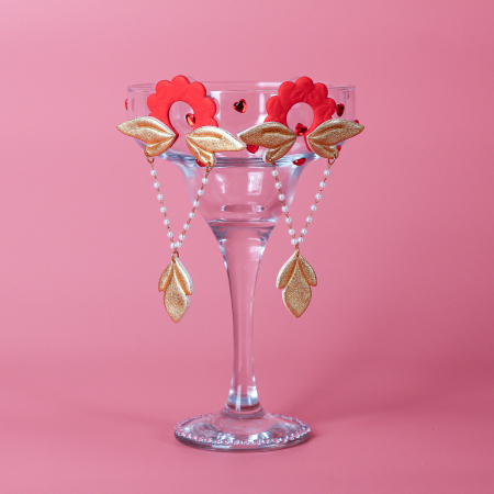 Passion for Red - Cercei - Dazzling Elegance - Rosu