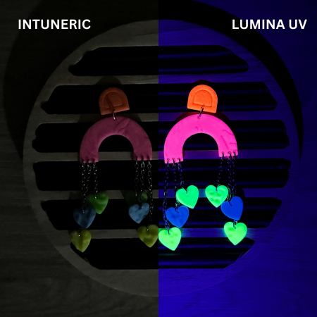 Cercei Electric Hearts multicolori [1]
