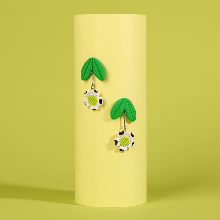 Cercei Lungi - Cercei Floare Mini-Mu multicolori