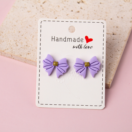 Fundite - Cercei Mov cu Fundita Dubla Fermecatoare