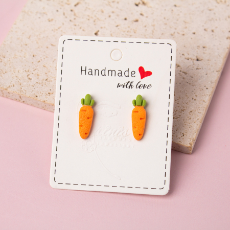 Easter - Cercei Mini Morcov portocalii tematici