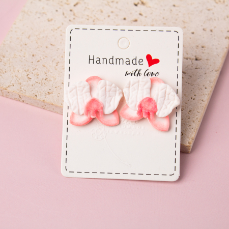 Primavara - Cercei - Orhidee - Alb